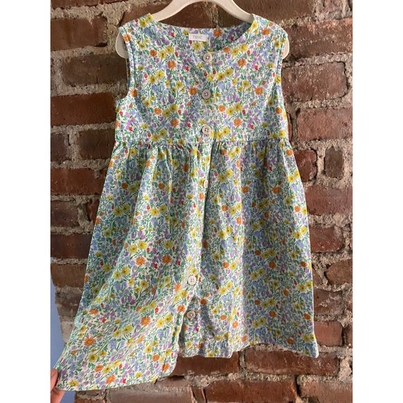 Next UK Floral Pinafore Dress Cotton 5/6/7 See measurements - Picture 12 of 12